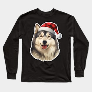 Alaskan Malamute Christmas Long Sleeve T-Shirt